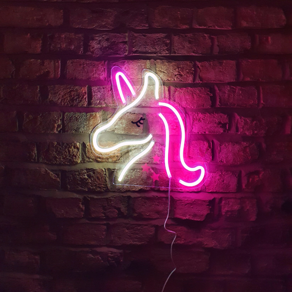 Pink Unicorn Neon LED Sign