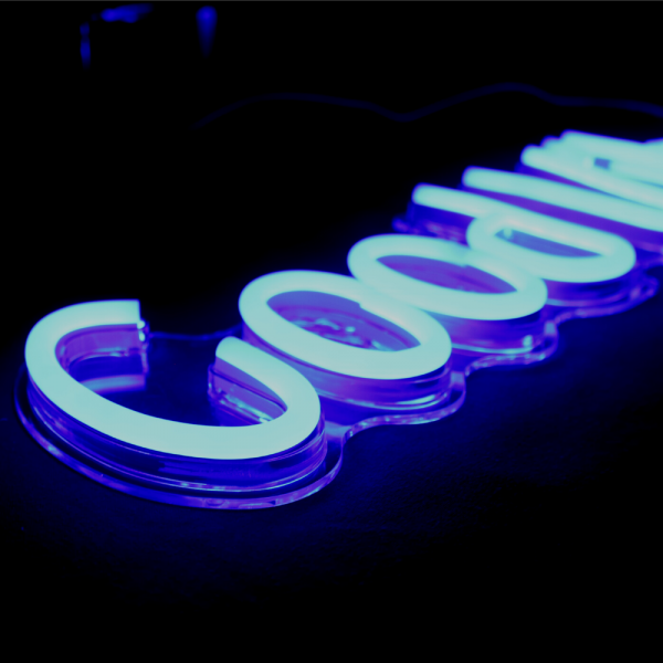 Good Vibes Blue Neon LED Sign