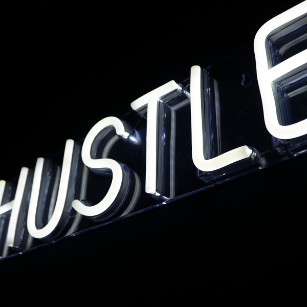 Hustle Neon LED Sign