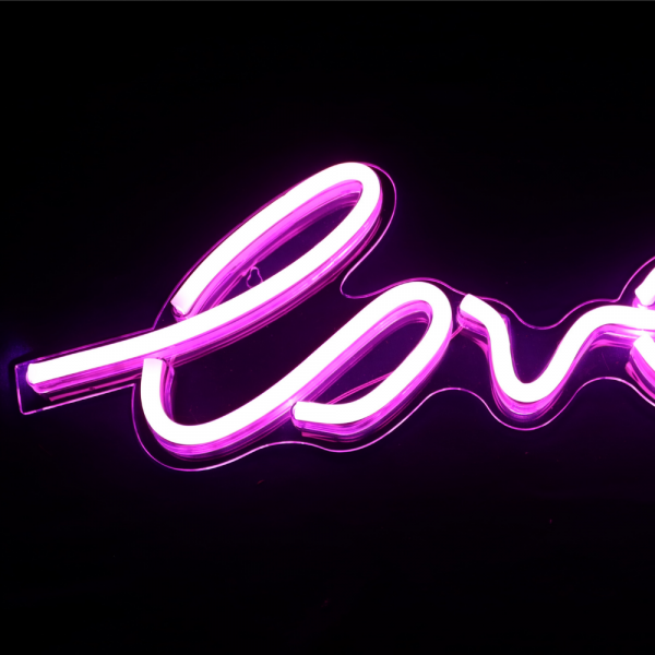 Love Pink Neon LED Sign