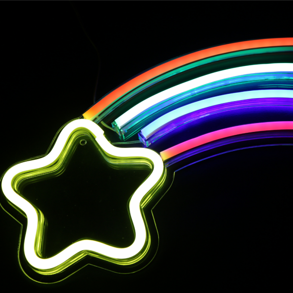 Shooting Star Neon LED Sign