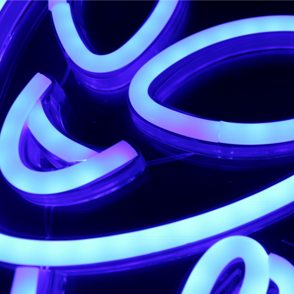Blue Alien Neon LED Sign