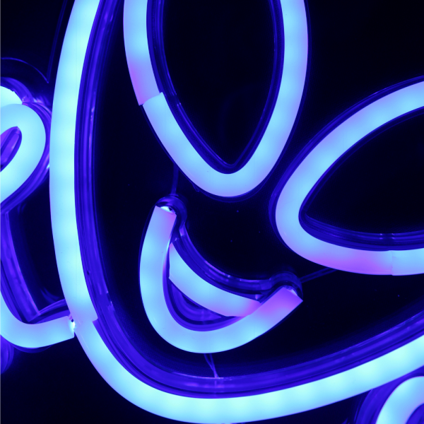 Blue Alien Neon LED Sign