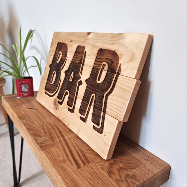 Pallet Wood BAR Sign
