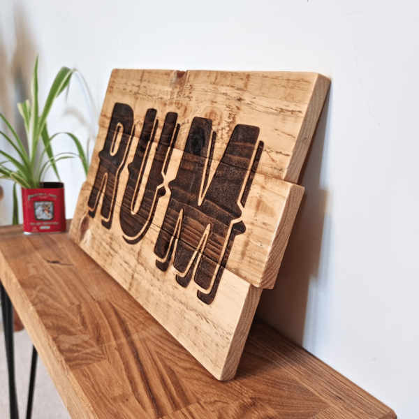 Pallet Wood Rum Sign